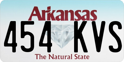 AR license plate 454KVS