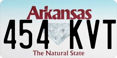 AR license plate 454KVT