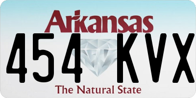 AR license plate 454KVX