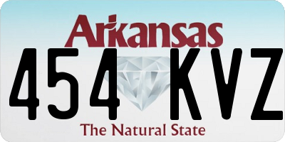 AR license plate 454KVZ