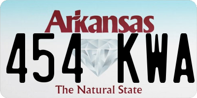 AR license plate 454KWA