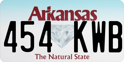 AR license plate 454KWB