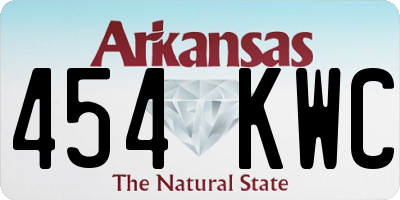 AR license plate 454KWC