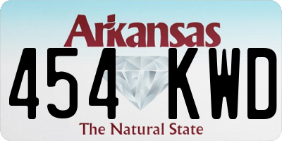 AR license plate 454KWD