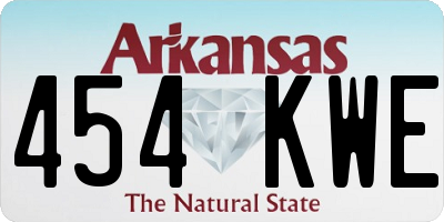 AR license plate 454KWE