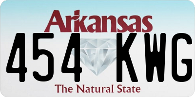 AR license plate 454KWG