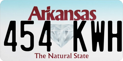 AR license plate 454KWH