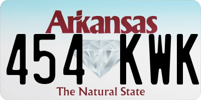 AR license plate 454KWK