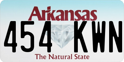 AR license plate 454KWN