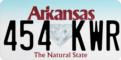 AR license plate 454KWR