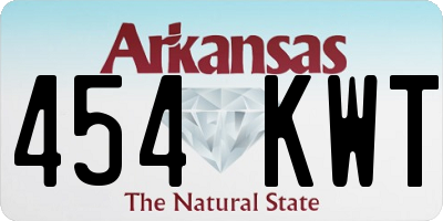 AR license plate 454KWT
