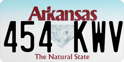 AR license plate 454KWV