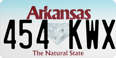 AR license plate 454KWX