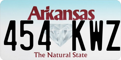 AR license plate 454KWZ