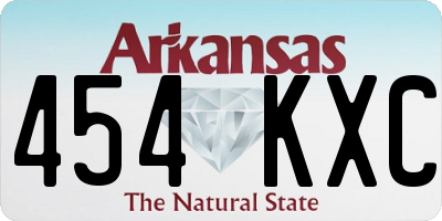 AR license plate 454KXC