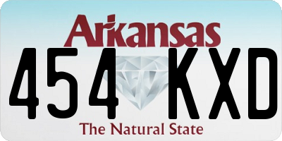 AR license plate 454KXD