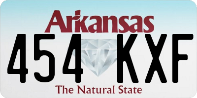 AR license plate 454KXF
