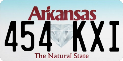 AR license plate 454KXI