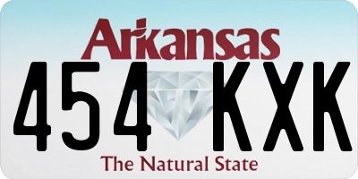 AR license plate 454KXK