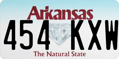 AR license plate 454KXW