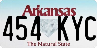 AR license plate 454KYC