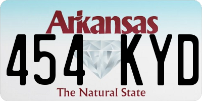 AR license plate 454KYD