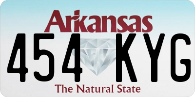 AR license plate 454KYG