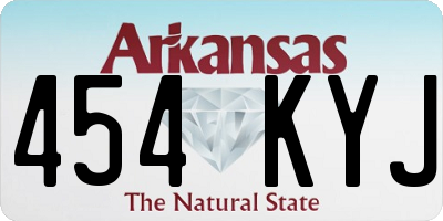 AR license plate 454KYJ