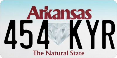 AR license plate 454KYR