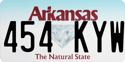 AR license plate 454KYW