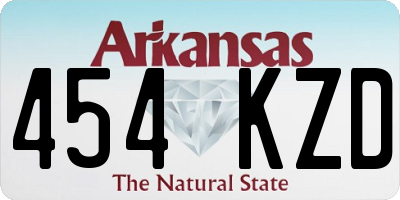 AR license plate 454KZD