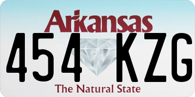 AR license plate 454KZG