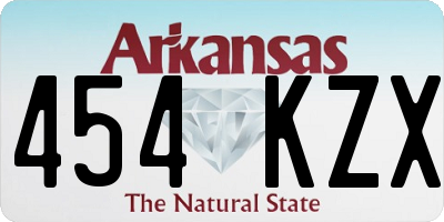 AR license plate 454KZX