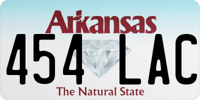 AR license plate 454LAC