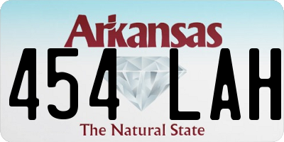 AR license plate 454LAH