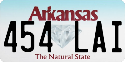 AR license plate 454LAI