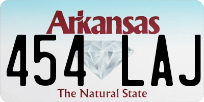 AR license plate 454LAJ