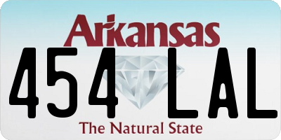 AR license plate 454LAL
