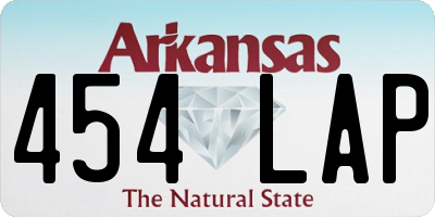 AR license plate 454LAP
