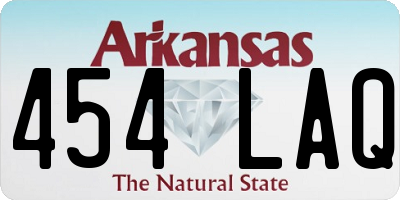 AR license plate 454LAQ