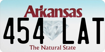 AR license plate 454LAT