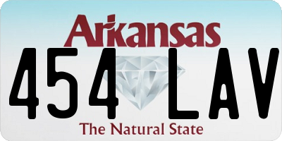 AR license plate 454LAV