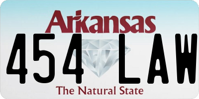 AR license plate 454LAW