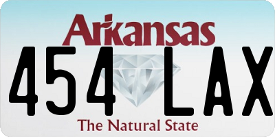 AR license plate 454LAX