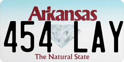 AR license plate 454LAY