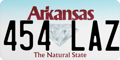 AR license plate 454LAZ