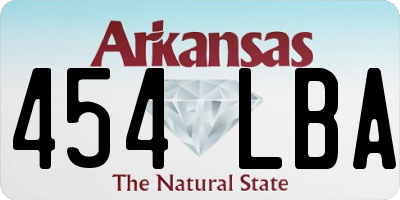 AR license plate 454LBA