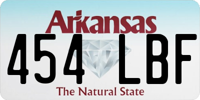 AR license plate 454LBF