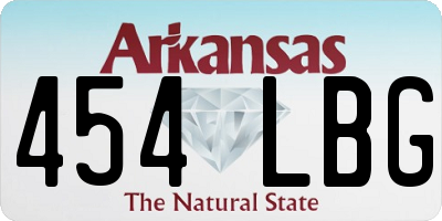 AR license plate 454LBG