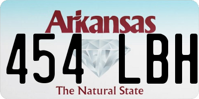 AR license plate 454LBH